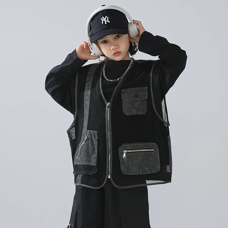 男童春装卫衣马甲套装2025新款春秋款大童春季儿童男孩酷帅两件套