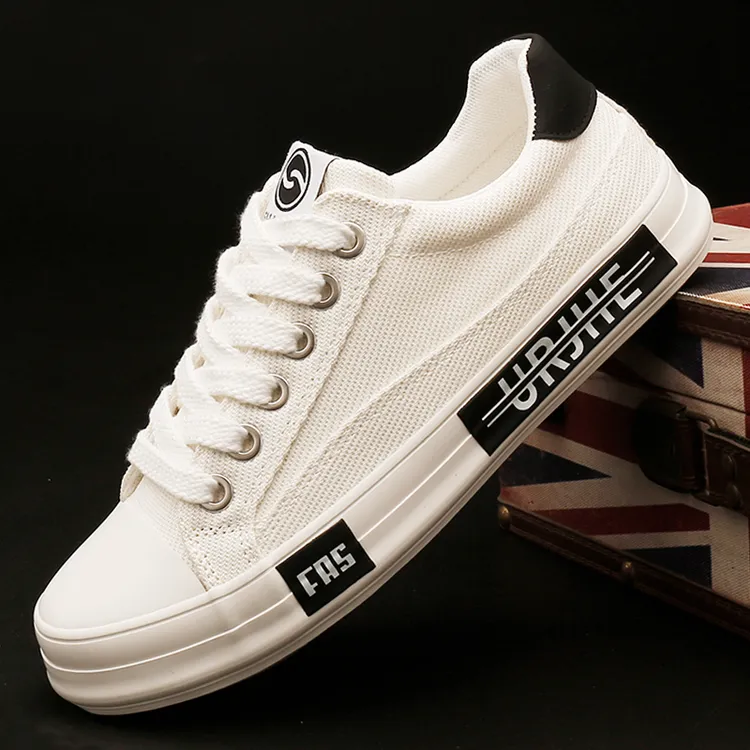 25859 简约休闲帆布鞋低帮薄款秋季男鞋时尚春秋板鞋透气男士潮鞋