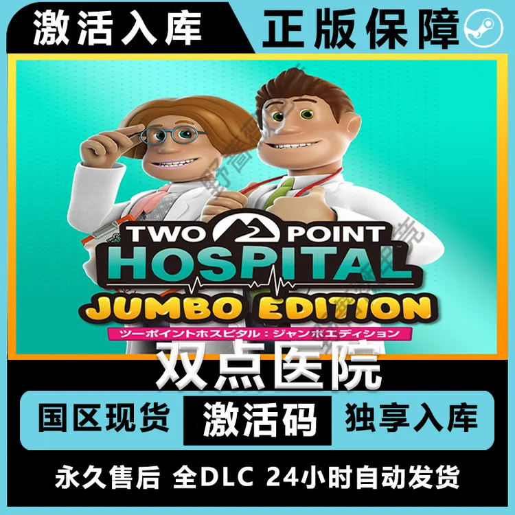 双点医院 two point hospital steam 激活码 全dlc 电脑入库服务
