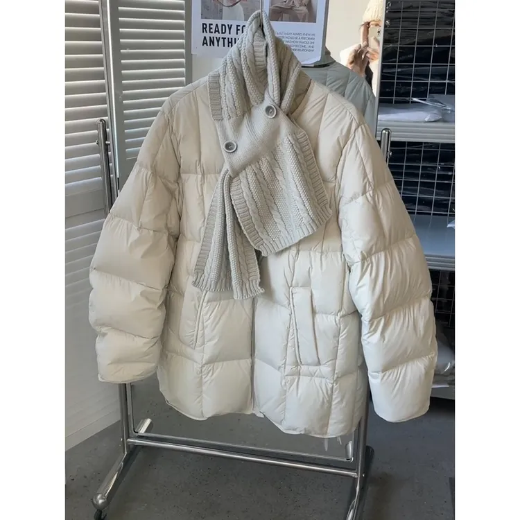 韩系百搭简约棉服外套女2025冬季新款气质高级感泡芙保暖棉袄棉衣