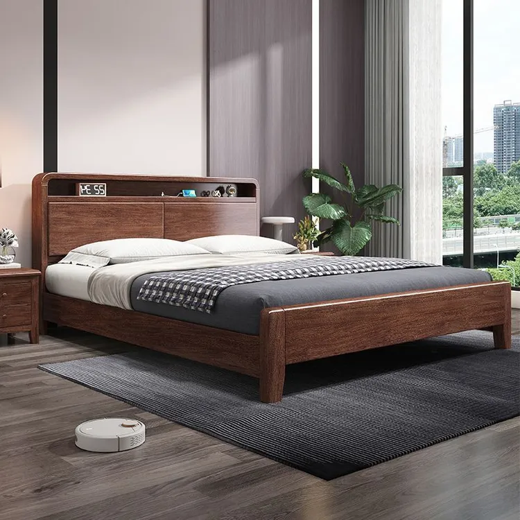 【框架结构】北欧风实木主卧床实木床双人床1.5米1.8米主卧床次卧床