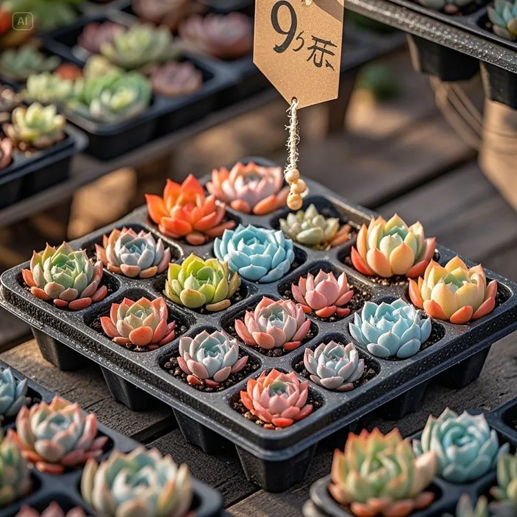 18颗随机3cm小苗云南多肉植物批发基地直播第一名鲜花绿植花卉