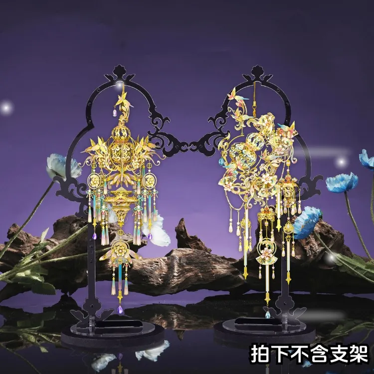 拼酷雪青葫芦晴山葫芦3D金属色彩拼图传统手工diy国风端午节礼物