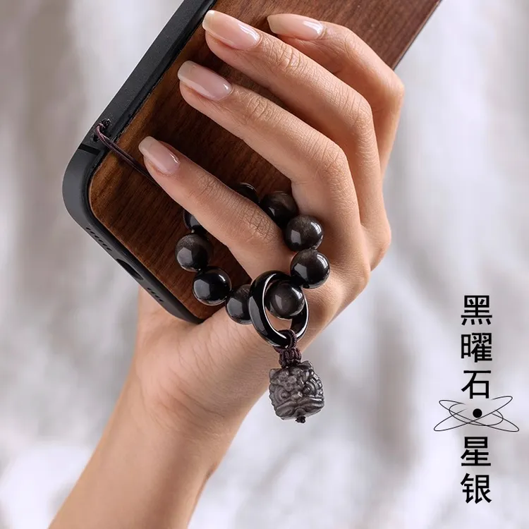 跑环手捻醒狮雕刻新中式国风小众指尖文玩绕指柔时尚百搭民族风