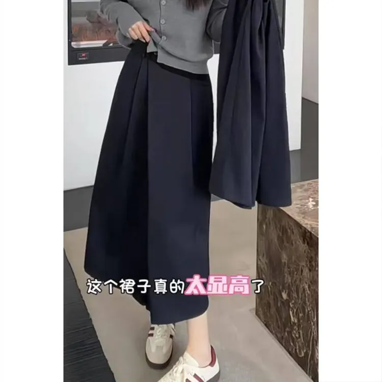 艾塔莉显瘦女半身裙女春季新款胖mm梨形百搭显高休闲裙大码小个子