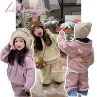 【笨笨熊】11Hihoniya~2025冬季宝宝卡通小熊加绒加厚720g套装