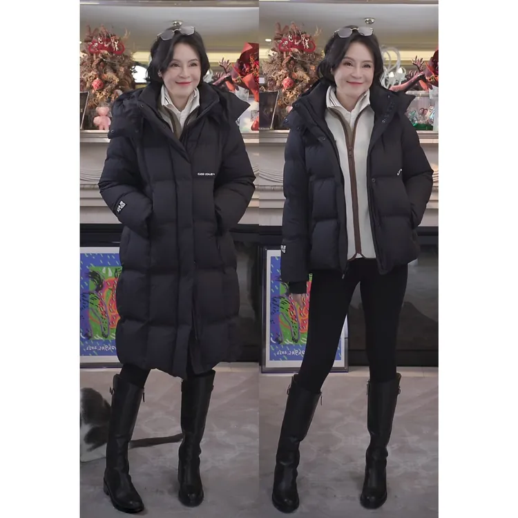 我是摩羯 横店明星 90鹅绒泡芙防钻绒蓬松保暖冬羽绒服