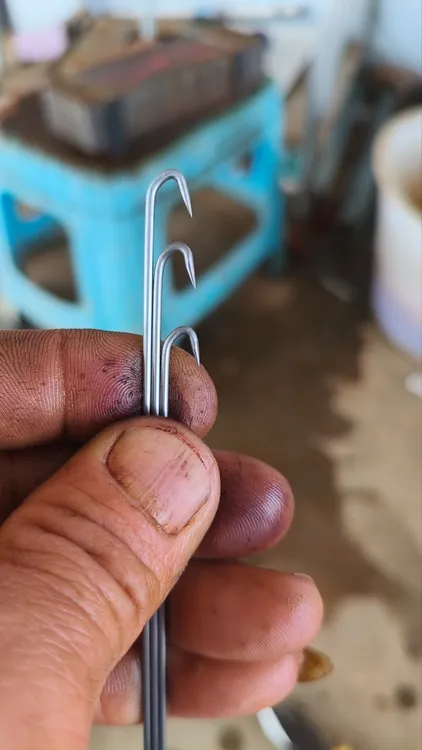  直钩 手工制作轻微瑕疵长度误差3公分T9a钢丝会生锈介意慎拍
