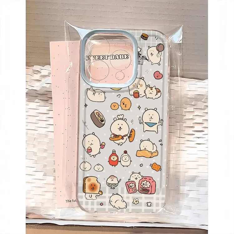 自嘲熊烘焙师适用iPhone16苹果14手机壳13promax可爱15防摔12透明