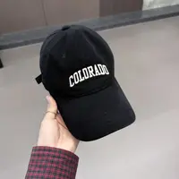 帽子鸭舌帽休闲百搭显脸小厚款棒球帽男字母刺绣潮