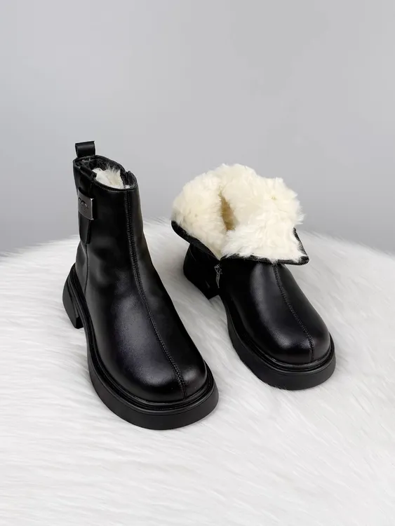 东北抗寒防滑大棉鞋皮毛一体加厚羊毛靴女2025新款冬季保暖雪地靴