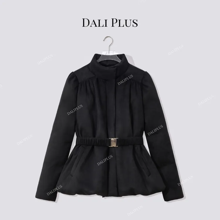DALI PLUS“小蛮腰三星95白鹅绒服”超厚收腰短款羽绒服-D5ST1619