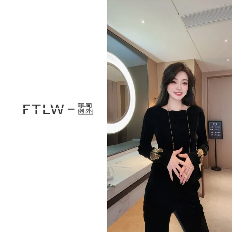 板熙FTLW-【永恒花园】高级感气质时尚优雅女装上衣-3907