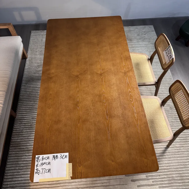 云起餐桌简约时尚长方形餐桌餐台餐厅北欧书桌