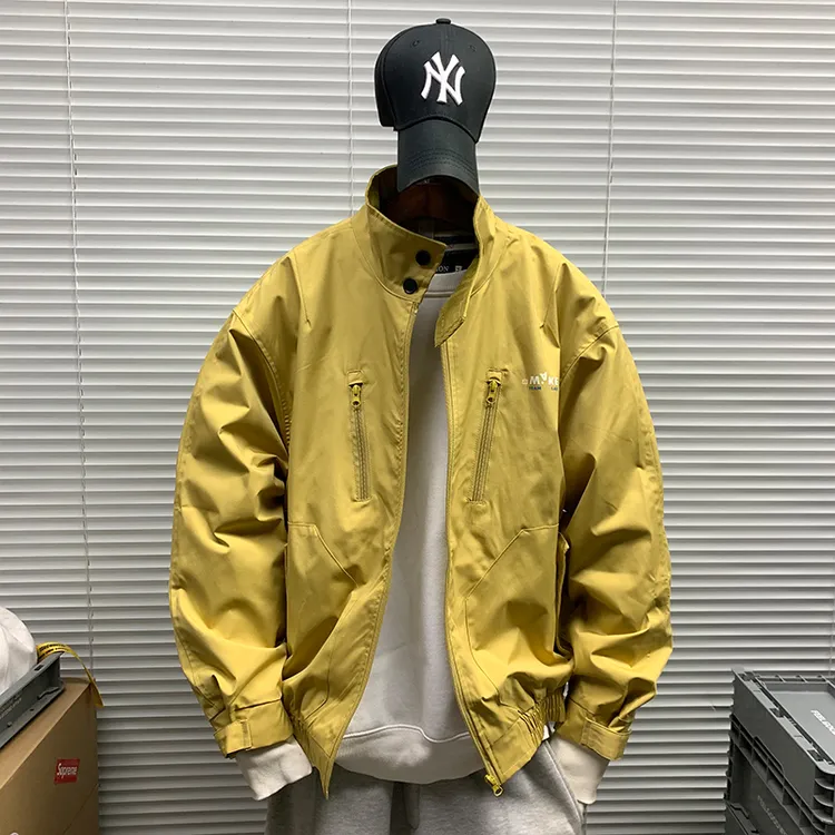 美式潮牌立领机能夹克男士春秋新款休闲宽松运动百搭工装山系外套