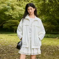 紫涵短款白色外套女2025年秋季新款Z5Z06AN201