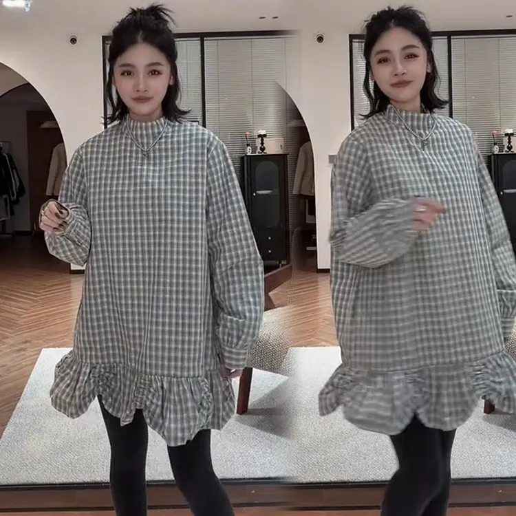 2025秋冬新款时尚显瘦气质网红高档洋气女高级百搭宽松大码连衣裙