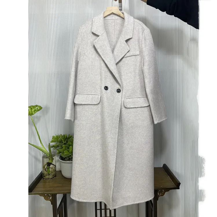 秋冬新款极简风羊毛大衣女装直播专用链接黑娜服饰