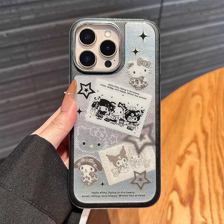 三丽鸥美乐蒂库洛米适用苹果16promax手机壳新款iphone15保护套