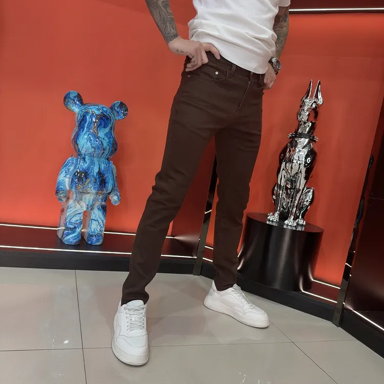 【小奇推荐】高端欧货男士修身小直筒牛仔裤-5516