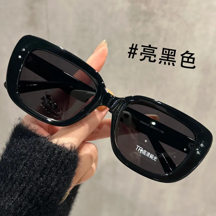 复古椭圆猫眼墨镜女款2025新款大框适合方圆脸显瘦时尚偏光太阳镜