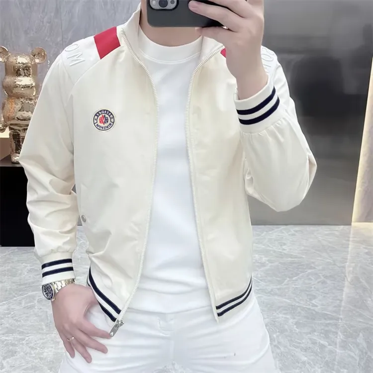 2025秋季欧货潮牌网红立领夹克男高端休闲修身百搭短款新品外套潮