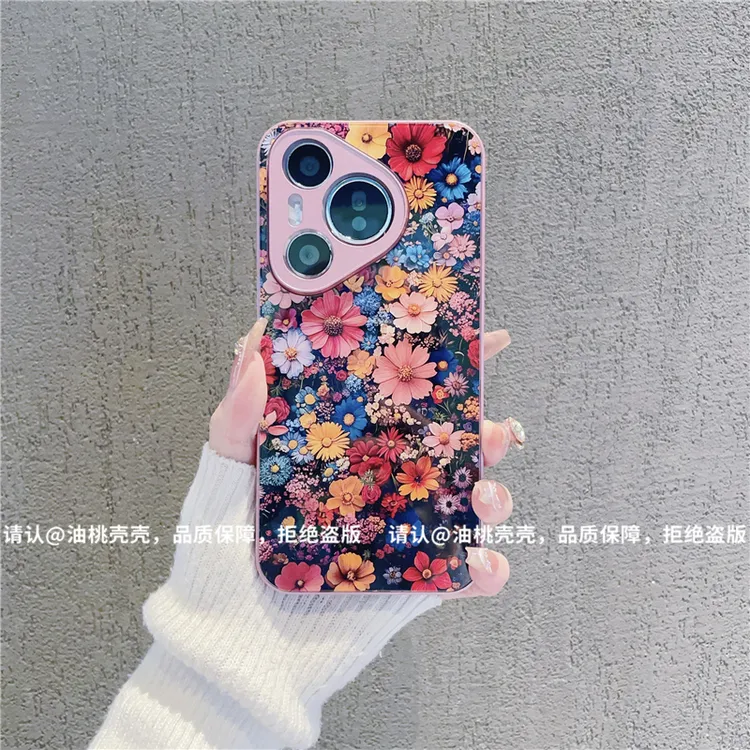 （华为Pura70系列）金属漆玻璃壳适用华为P70/Pro/Pro+/ultra手机壳