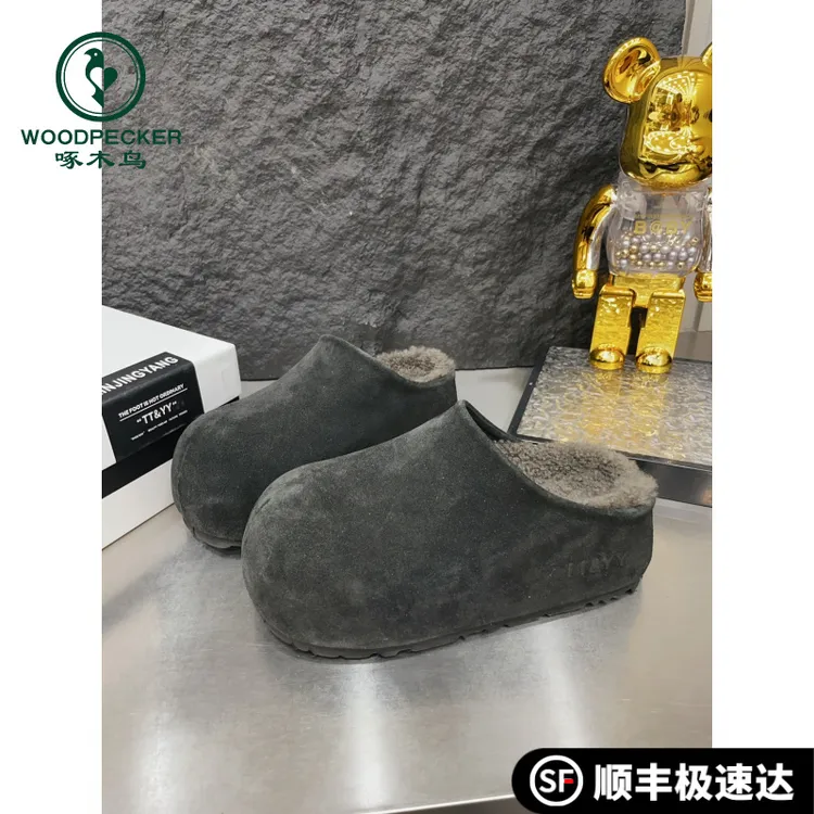 啄木鸟新款踩拖厚底凉配2025外穿裙子拖鞋女凉鞋感一字夏季