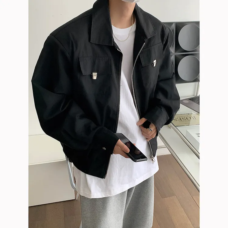 高外男cleanfit短款卡其球服oversize高工飞员克