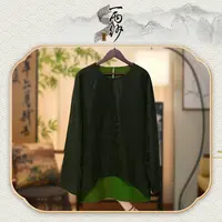 【甲骨文•柞蚕丝-上衣】258270柞蚕丝香云纱上衣外套新中式50