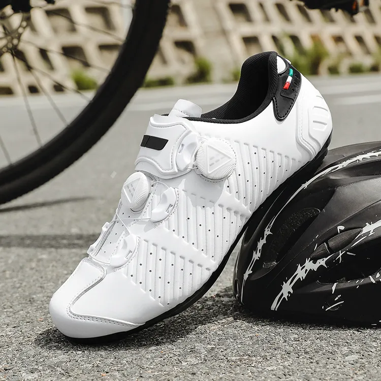 公路车锁鞋自行车骑行鞋无锁夏季硬底山地车透气耐磨骑行鞋男款