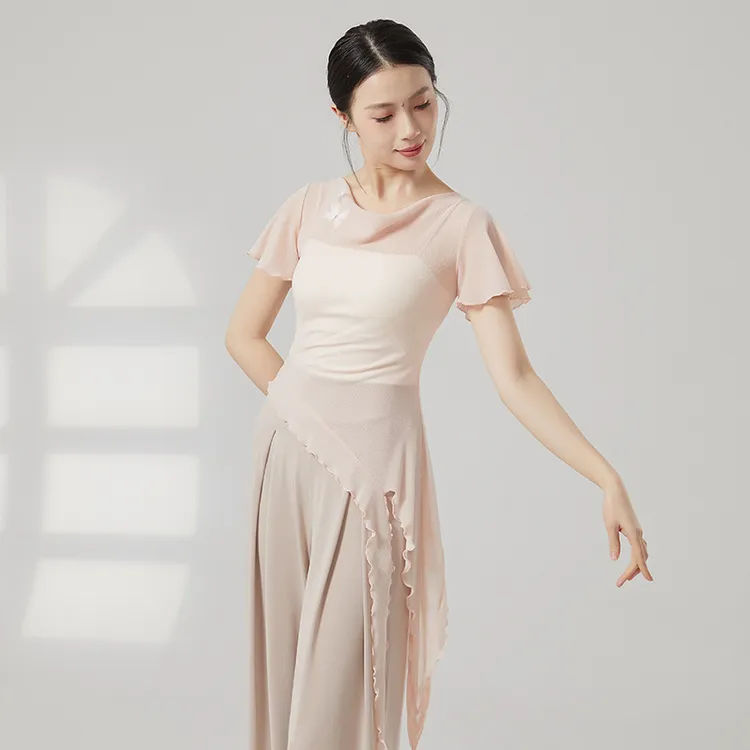 古典舞身韵荡领蝴蝶纱衣中国舞现代舞形体舞蹈服练功服罩衫优雅夏