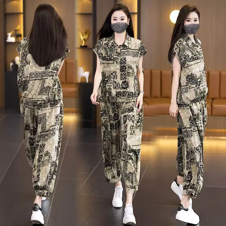 P0-551-8653气质时尚休闲百搭中国风妈妈装