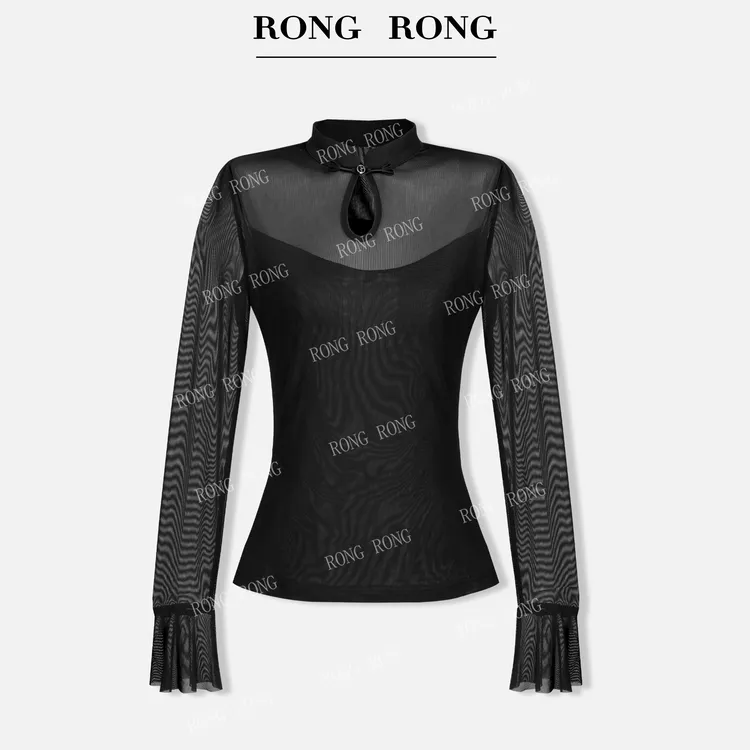 溶溶【胧月山河】RONGRONG  时尚新中式网纱上衣C-L206200