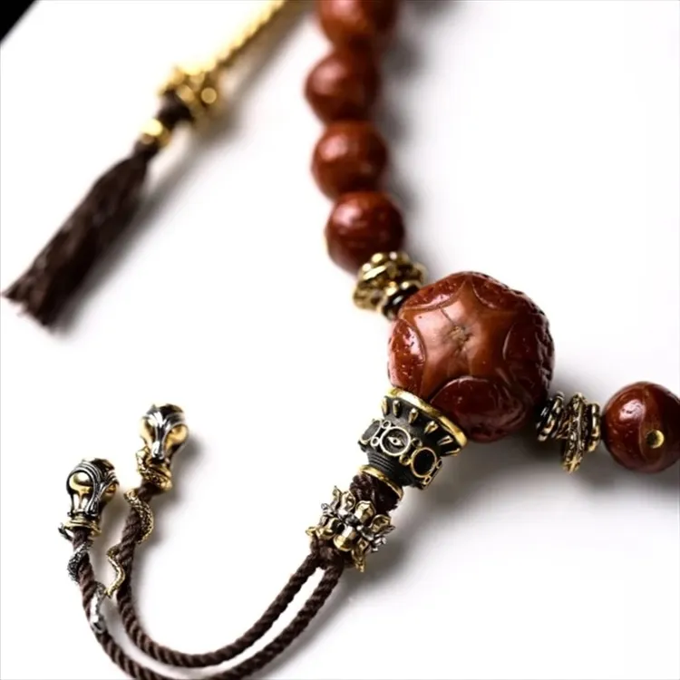 美杜莎弟子珠新中式国风藏式文玩DIY配饰配件高级感文玩