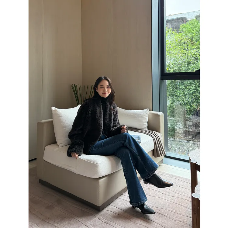 KEEP KAPU靠谱【顶流千金】中古老钱100羊毛皮毛外套KP253544