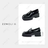ZZMOLI 腔调十足 松糕厚底增高5cm乐福鞋方头百搭小皮鞋ZBX26668