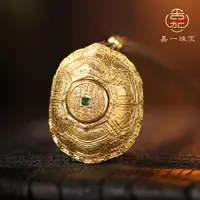 【嘉一珠宝】足金清Zhai龟金龙入梦原创重工吊坠
