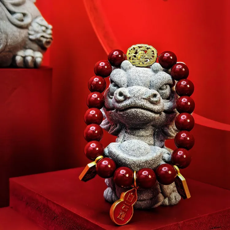 非金属布艺手链 【养生款】莲莲如意青城山原创手串本命年生肖男女