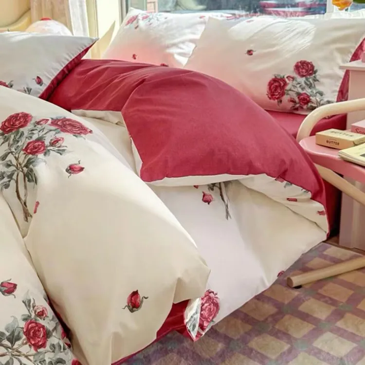 【断码清货】秋冬加厚磨毛斜纹四件套床上用品 不掉色不起球 商品图