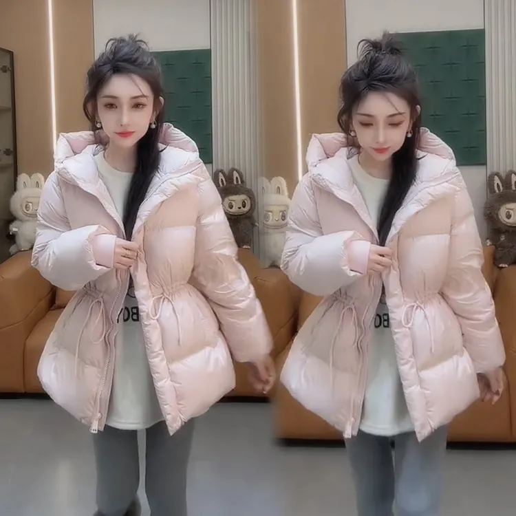 2025秋冬新款时尚显瘦气质网红高档洋气女高级百搭宽松大码棉服潮