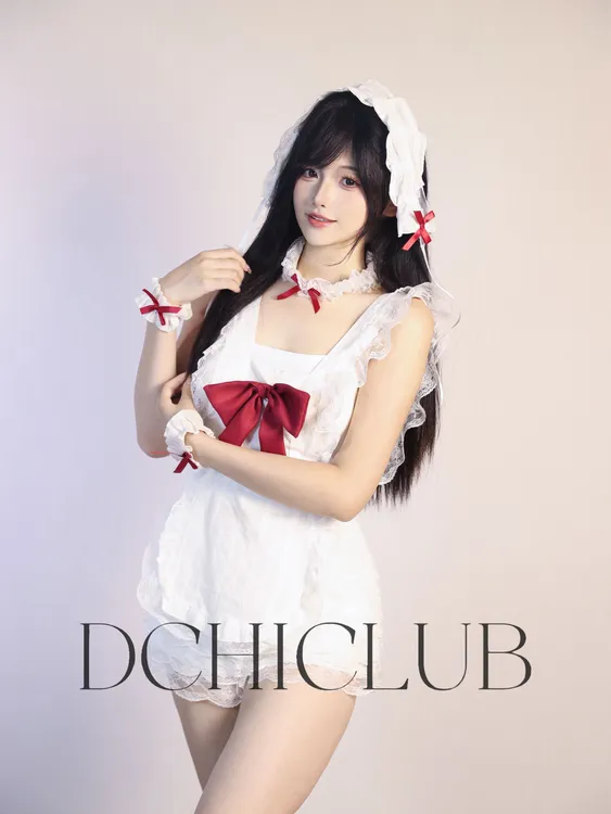 【DCHI】芭蕾少女-法式温柔系蕾丝透视围裙