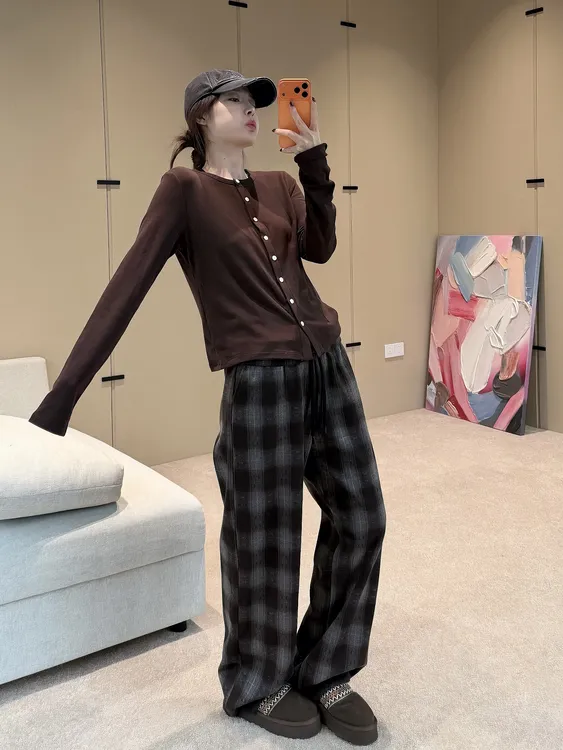 BETTER JOELAY-加绒【影子叛逃】百搭宽松休闲裤经典通勤风WL1272