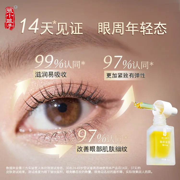 【Rola老师专属】张小娘子眼部紧致精华油鱼尾纹眼纹紧致保湿精华油
