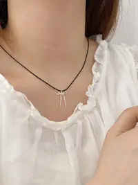 925银银制品 1088-蝴蝶结项链