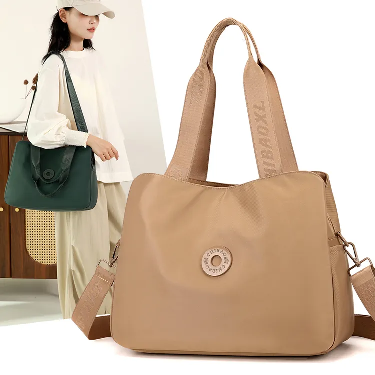 休闲通勤单肩手提斜挎包托特包百搭大包包女大容量上班气质妈咪包