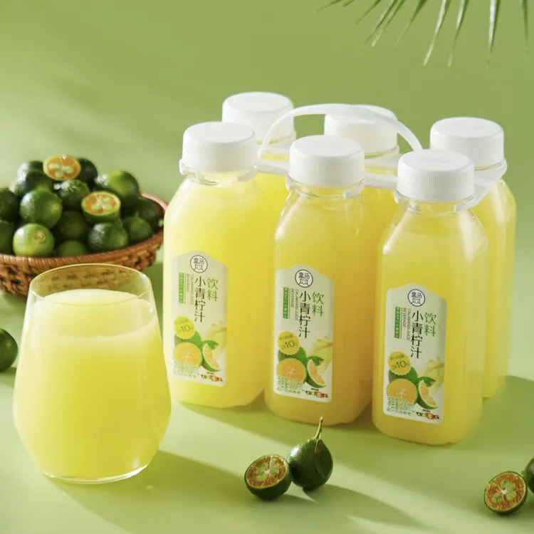 盒马代购小青柠汁果汁300ml*6瓶装去油解腻维C多多饮料柠檬小果汁