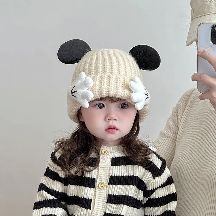 儿童帽子冬天可爱秋冬男童女孩婴儿男宝套头痞帅儿童衣服秋冬款