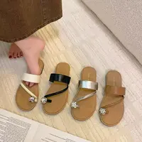夏休闲款法式拖鞋女新款仙女风拖鞋3228-1