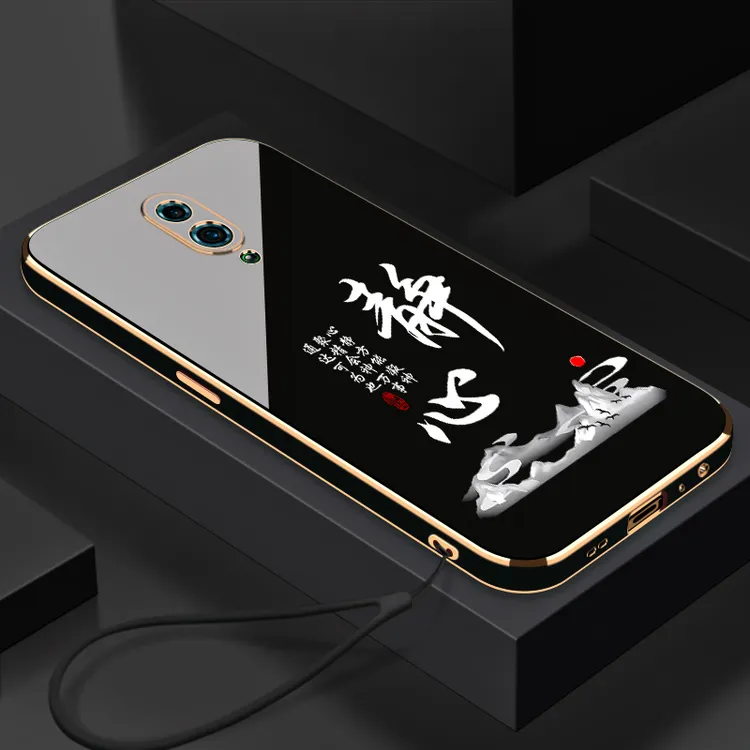 电镀静心适用于OPPOReno手机壳全包防摔硅胶软壳【送挂绳】
